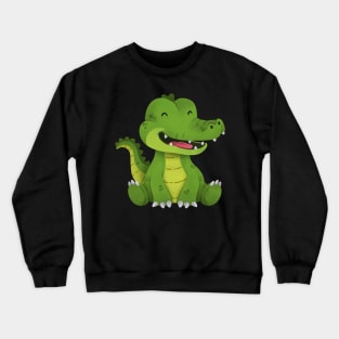 Happy Crocodile Crewneck Sweatshirt